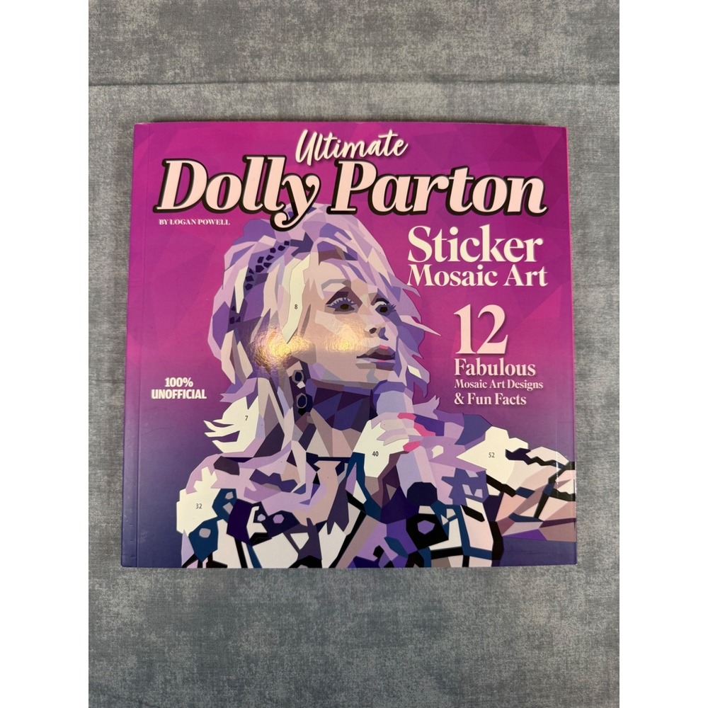 Ultimate Dolly Parton Sticker Mosaic Art Book 12 Designs Logan Powell Unofficial